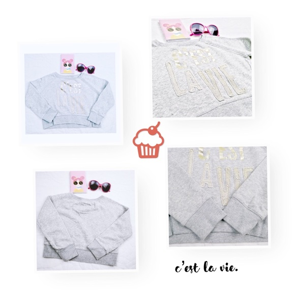 Aeropostale Girls c'est la vie Sweatshirt sz 5 - Picture 4 of 8